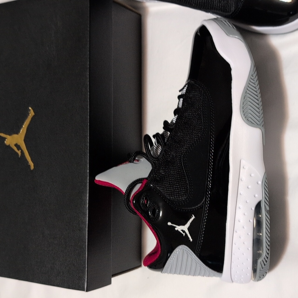 Air Jordan Black and Red Sneakers - Picture 5 of 9